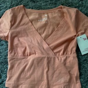 Peach So brand tee